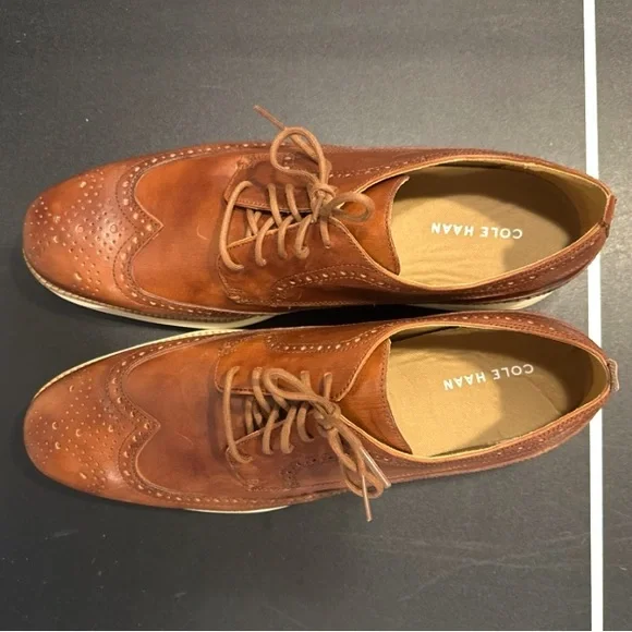 Cole Haan Men's Leather Grand Wingtip Oxford - Picture 6 of 11